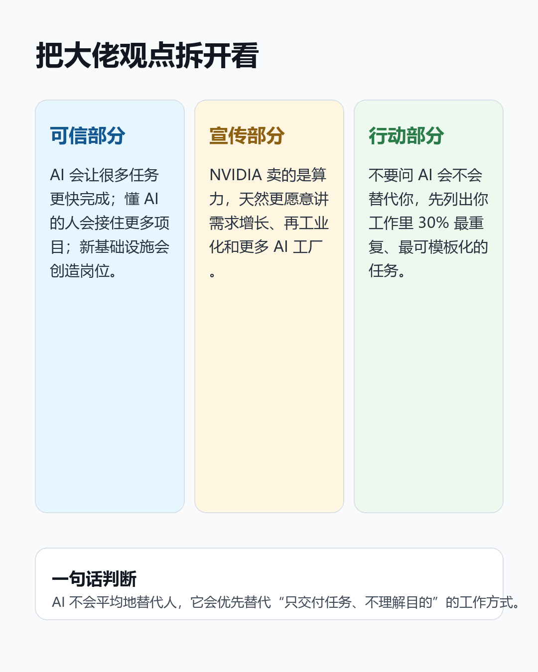 AI 大佬观点拆解图